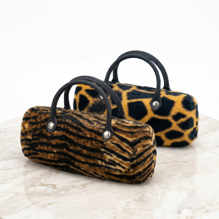 Schönes Hartschalenetui - Handtasche in Safari - Design in verschiedenen Varianten