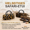 Schönes Hartschalenetui - Handtasche in Safari - Design in verschiedenen Varianten