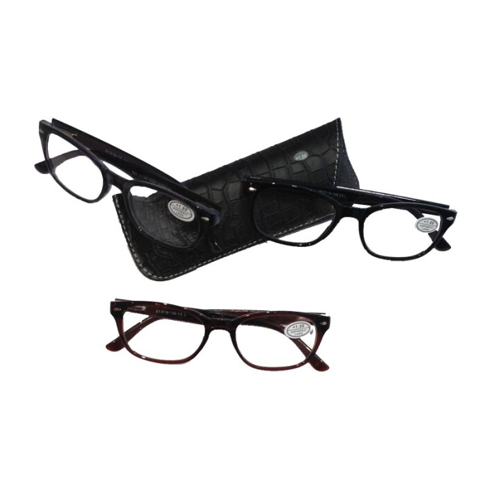 Fertiglesebrille PAUL - Nerdstyle (Wayfarer) in 3 Farben