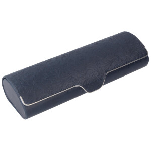 Elegantes Brillenetui mit floraler Prägung -...