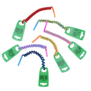 Elastisches Spiralband für Kinder mit Silikon Tube-Endstück von Julbo in verschiedenen Farben