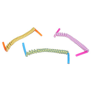 Elastisches Spiralband für Kinder mit Silikon Tube-Endstück von Julbo gelb-orange