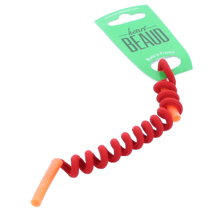 Elastisches Spiralband für Kinder mit Silikon Tube-Endstück von Julbo rot