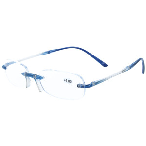 Falt-Lesebrille Strike mit Etui in Blau +1,00 dpt