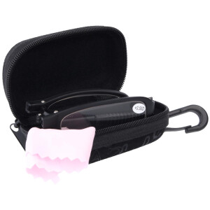 Falt-Lesebrille "HEINZ" in braun oder schwarz mit Etui +1,00 dpt schwarz