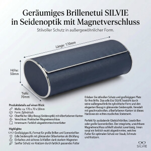 Elegantes großes Etui "SILVIE" mit Silky...