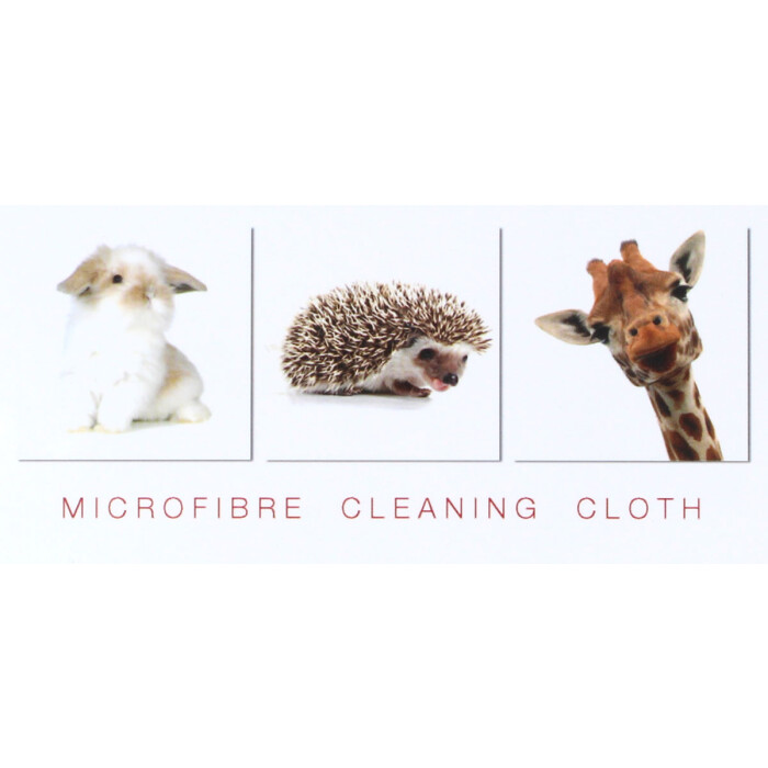 Microfasertuch mit süßen Tiermotiven - Ente - Hase - Igel