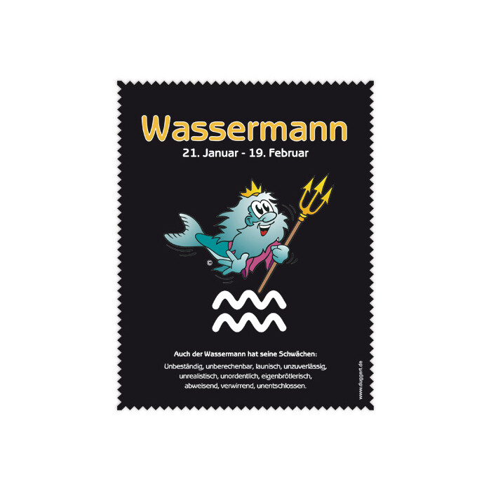 Astrolux - Sternzeichen Microfasertuch Wassermann