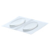 Nasenpad zum aufkleben aus Silikon - 4 Größen - Höhe 0,85mm 15mm