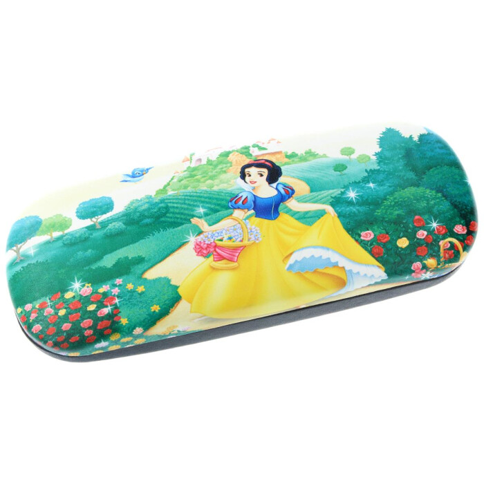 super Brillenetui für Kinder "SCHNEEWITTCHEN + BLUMEN" mit Metallscharnier