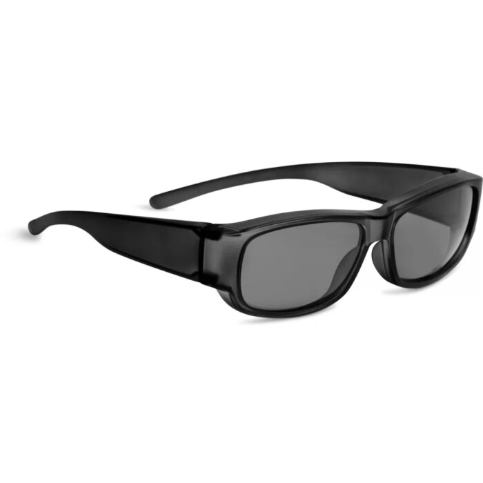 Polarisierende Überbrille aus Kunststoff - eckig - in Schwarz / Softtouch