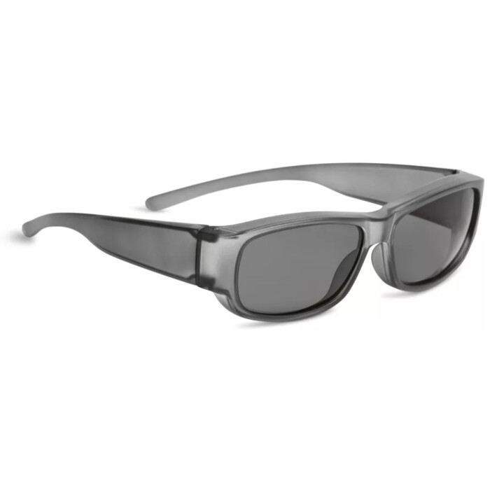 Überbrille Kunststoff -  grau - Softtouch - eckig