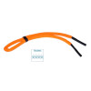 schwimmfähiges Brillenband mit Tube-Endstück orange