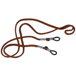 Brillenkordel mit Gummischlaufe in Braun