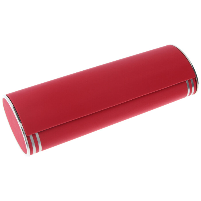 ovales Etui "Robi" mit Magnetverschluss in versch. Farben rot