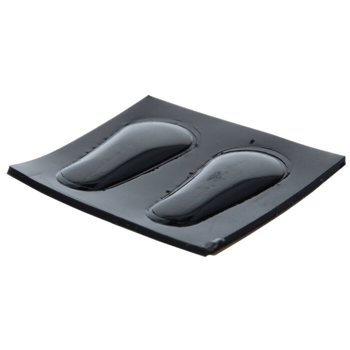 Nasenpad zum Aufkleben 3M Silikon 19mm Höhe 1,8mm Schwarz