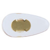 Nasenpads aus Silikon mit Umlegelasche in Gold 15 mm