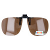 Sonnenschutz Vorhänger - schwenkbar mit Polarisation - 3 Größen - 2 Farben groß Braun