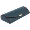 Edles Etui mit Druckknopf "Christl" - echtes Leder in Dunkelgrün