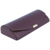 Edles Etui mit Druckknopf "Christl" - echtes Leder in Braun