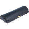 Edles Etui mit Druckknopf in vers. Farben "Detti" - echtes Leder in Schwarz