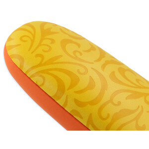 Edles Etui "AMBER" mit Metallscharnier in Gelb/Orange
