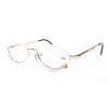 Elegante Schminkbrille aus Metall mit schwenkbaren Gläsern in Gold in versch. Stärken
