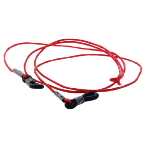 Schmale gewachste Brillenkordel mit Gummi-Endschlaufen...