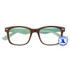 Bifokalbrille GATSBY (mit Leseteil / Nahteil) in schwarz / braun / rot / blau