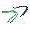 schwimmfähiges Brillenbands / Schwimmband in blau oder grün mit Silikon Tube Endstück grün