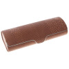Elegantes Klappetui MANDY mit Magnetverschluss und Musterprägung in braun
