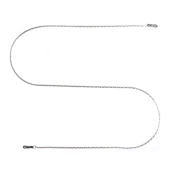 zeitlose und aparte Fantasiekette, 1,5 mm, feinversilbert
