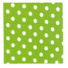 Microfasertuch zum Brille reinigen - grün mit weißen Punkten