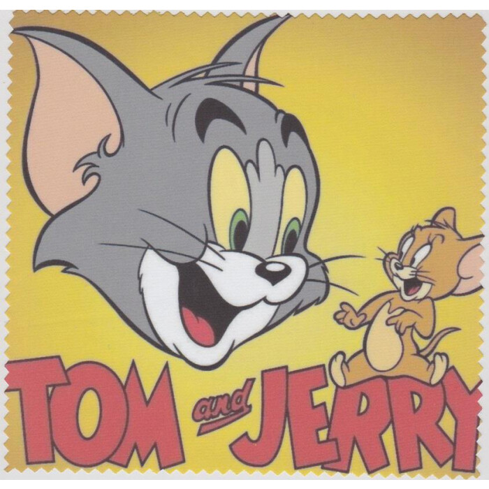 Microfasertuch zum Brille reinigen - Motiv  Tom+Jerry
