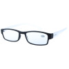 Fertiglesebrille LONG ISLAND mit integrierter Halterung + Federscharnier +1,50 dpt schwarz-transparent
