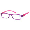 Fertiglesebrille LONG ISLAND mit integrierter Halterung + Federscharnier +1,50 dpt lila-pink