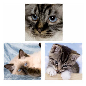 Microfasertuch mit s&uuml;&szlig;en Tiermotiven - Cats
