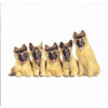 Microfasertuch mit süßen Tiermotiven - Dogs Schäferhunde