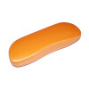 Edles Brillenetui in Orange - extra lang - mit Metallscharnier
