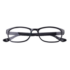 Bifokal-Brille (Zweistärkenbrille) in schwarz +2,00 dpt