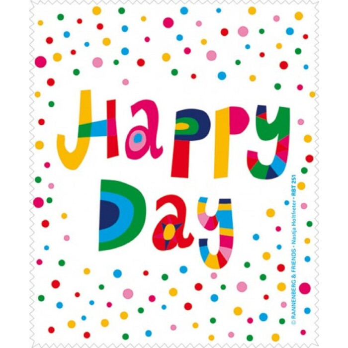 Rannenberg & Friends Brillenputztuch "Happy Day" aus recyceltem PET