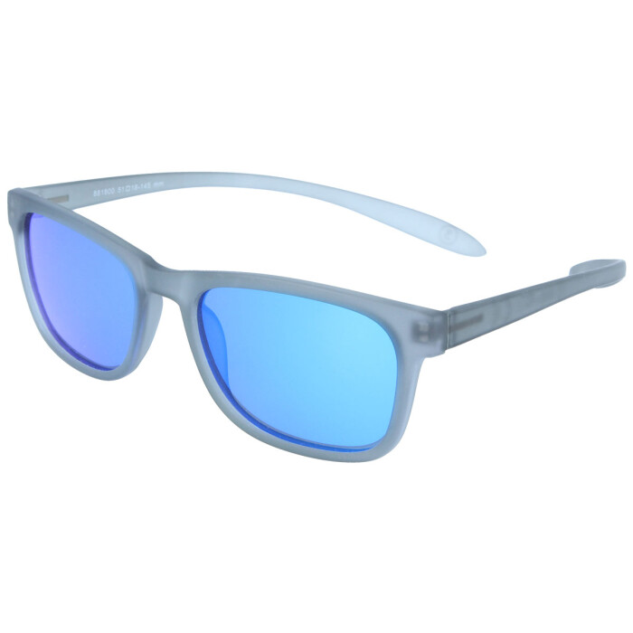 Kindersonnenbrille aus Kunststoff in grau - polarisierend - verspiegelt