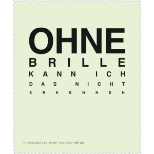 Rannenberg & Friends Brillenputztuch "Ohne...