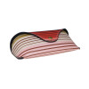 sonniges Brillenetui "CANCUN" mit Druckknopf in Streifen - Design Farbe Rosa