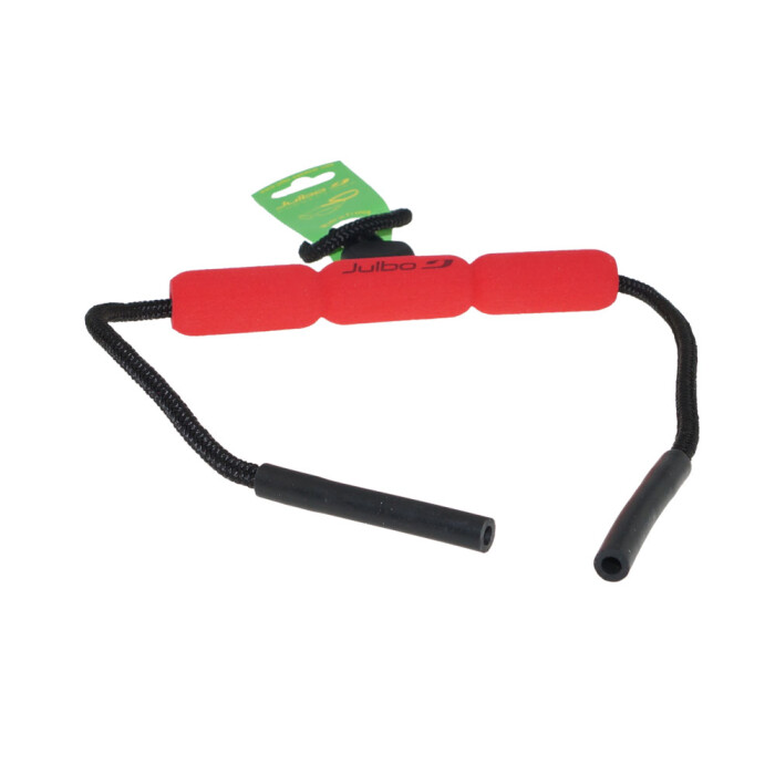 JULBO schwimmfähiges Brillenband in Rot mit Silikon Tube Endstück