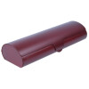 Satiniertes Aluminium Brillenetui MAROSKI Weinrot Mittel