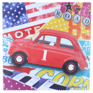 La Kelnet Microfasertuch CARS - US Red Car
