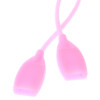 Brillenband aus Silikon mit Tube-Endstück in Rosa flach
