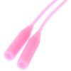 Brillenband aus Silikon mit Tube-Endstück in Rosa rund