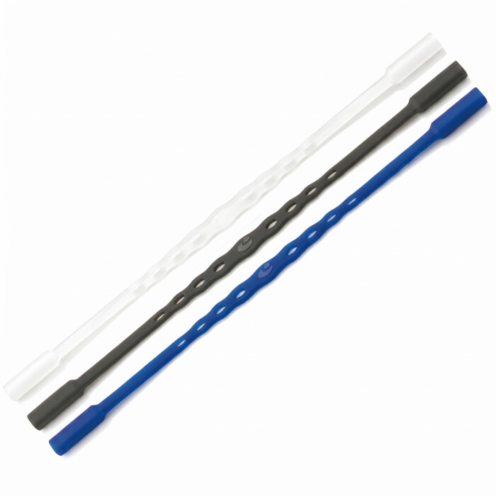 Kinder - Brillenband aus Silikon mit Tube-Endstück - vers. Farben - medium